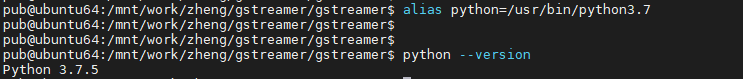 pub@ubuntu64:/mnt/wo rk/zheng/gs t reame r/gs t reame r$ pub@ubuntu64:/mnt/wo rk/zheng/gs t reame r/gs t reame r$ pub@ubuntu64:/mnt/wo rk/zheng/gs t reame r/gs t reame r$ pub@ubuntu64:/mnt/wo rk/zheng/gs t reame rigs t reame r$ python 3.7.5 alias python=/us r/bin/python3.7 python - - ve rs Ion